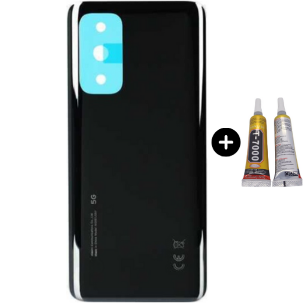 Xiaomi Mi 10T Uyumlu Arka Pil Kapağı Siyah + B7000 - Image 1