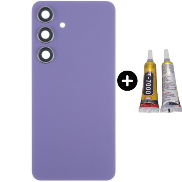 Samsung S24 SM-S921 Uyumlu Arka Pil Kapağı Mor + B7000 - Image 1