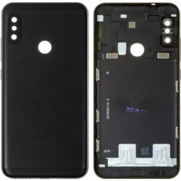 Xiaomi Mi A2 Uyumlu Full Kasa Arka Pil Kapağı Siyah  - Image 1