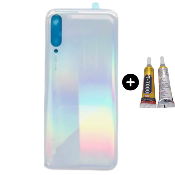 Xiaomi Mi A3 Uyumlu Arka Pil Kapağı Beyaz + B7000 - Image 1
