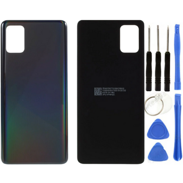 Samsung A51 SM-A515 Uyumlu Arka Pil Kapağı Siyah + Tamir Seti - Image 1