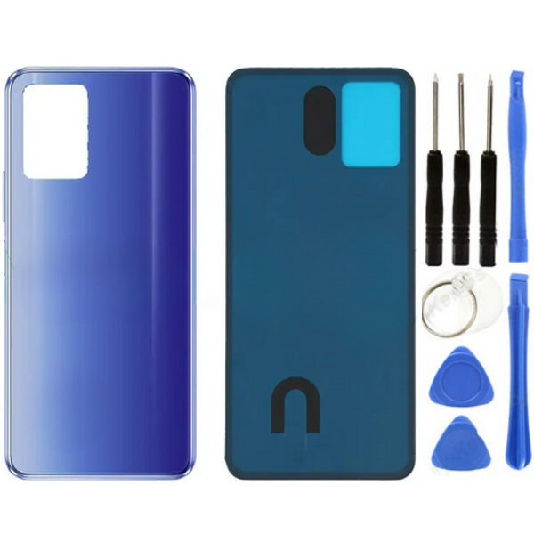 Vivo Y21 Uyumlu Arka Pil Kapağı Mavi + Tamir Seti - Image 1