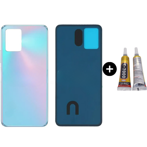 Vivo Y21S Uyumlu Arka Pil Kapağı Mavi + B7000 - Image 1