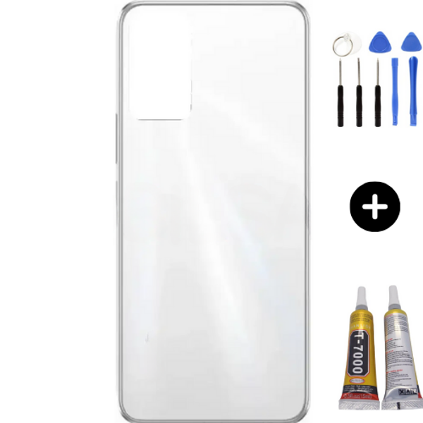 İnfinix Hot 12 Uyumlu Full Kasa Arka Kapak Beyaz + Montaj Seti - Image 1