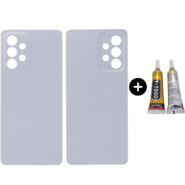 Samsung A53 5G SM-A536E Uyumlu Arka Pil Kapağı Beyaz + B7000 - Image 1