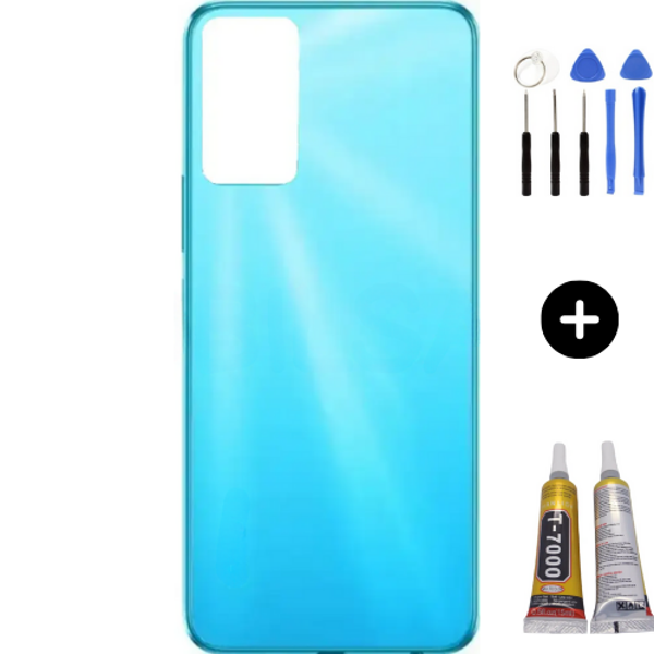 İnfinix Hot 12 Uyumlu Full Kasa Arka Kapak Mavi + Montaj Seti - Image 1