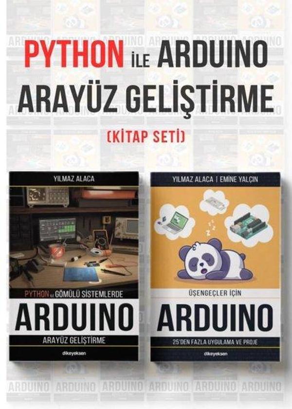 Python ve Arduino Arayüz Geliştirme Seti - 2 Kitap Takım - Dikeyeksen - Image 1