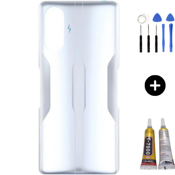 Xiaomi Poco Pocophone F3 GT Uyumlu Arka Pil Kapağı Beyaz + Montaj Seti - Image 1