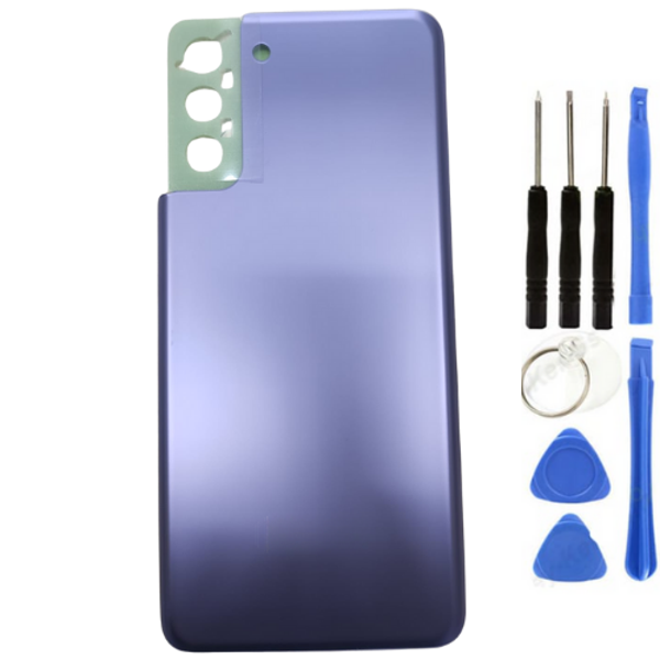 Samsung S21 Plus SM-G996 Uyumlu Arka Pil Kapağı Mor + Tamir Seti - Image 1