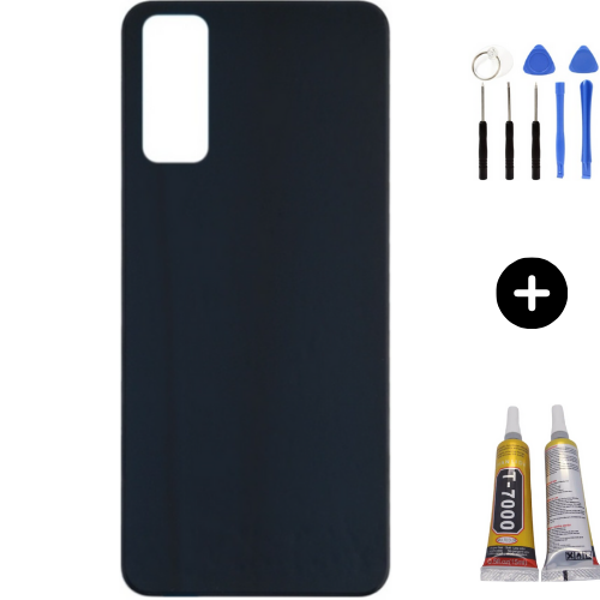 Vivo Y30 Uyumlu Arka Pil Kapağı Siyah + Montaj Seti - Image 1