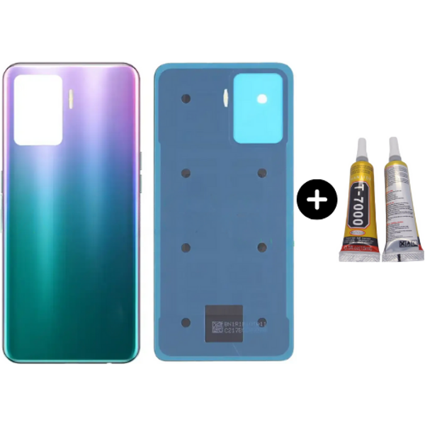 Oppo Reno 5 Lite Uyumlu Arka Pil Kapağı Mor + B7000 - Image 1