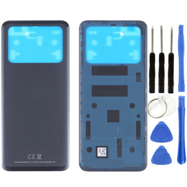 Xiaomi Poco Pocophone M4 Pro Uyumlu Arka Pil Kapağı Siyah + Tamir Seti - Image 1