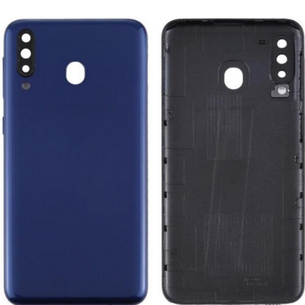 Samsung M30 SM-M305F Uyumlu Arka Pil Kapağı Mavi - Image 1