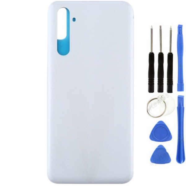 Realme 6 Uyumlu Arka Pil Kapağı Beyaz + Tamir Seti - Image 1