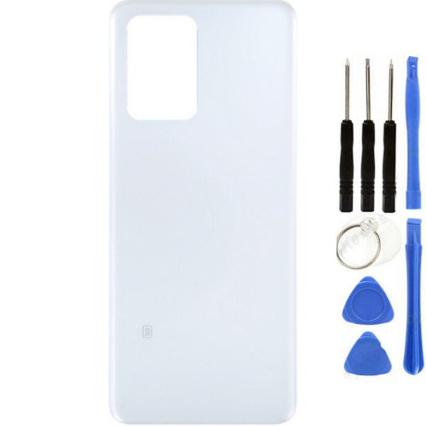 Xiaomi Poco Pocophone X4 GT Uyumlu Arka Pil Kapağı Beyaz + Tamir Seti - Image 1