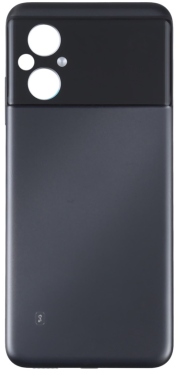 Xiaomi Poco Pocophone M5 Uyumlu Full Kasa Arka Pil Kapağı Siyah - Image 1