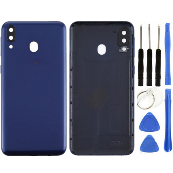 Samsung M20 SM-M205 Uyumlu Arka Pil Kapağı Mavi + Tamir Seti - Image 1