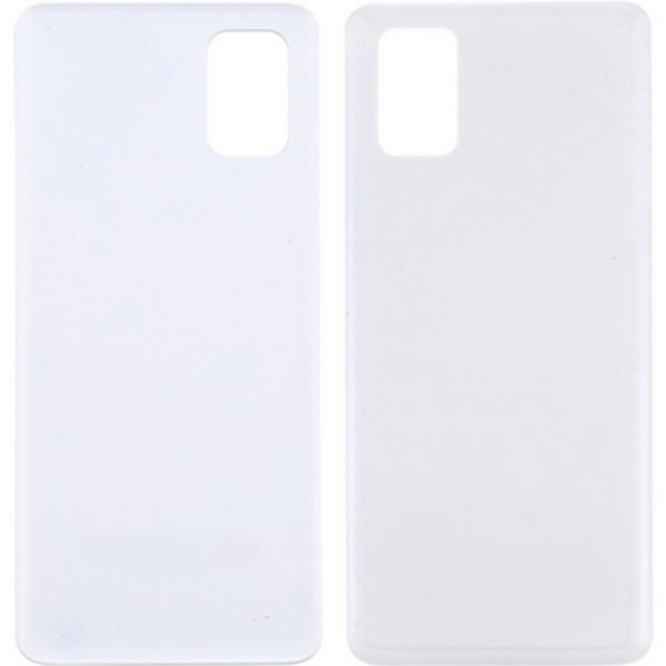 Samsung M51 SM-M515F Uyumlu Arka Pil Kapağı Beyaz - Image 1