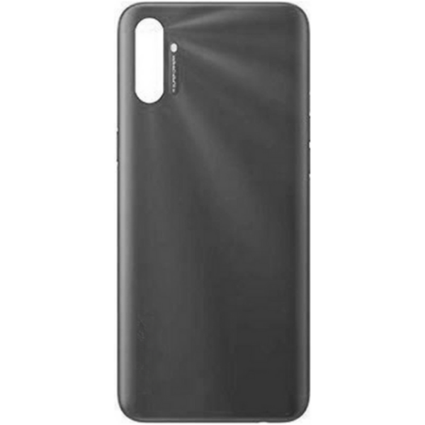 Realme C3 Uyumlu Full Kasa Arka Pil Kapağı Siyah  - Image 1
