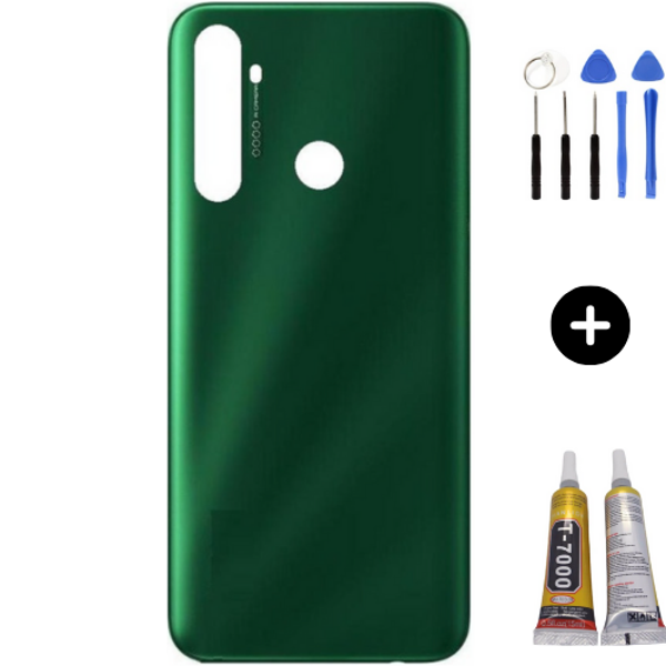 Realme C5İ Uyumlu Arka Pil Kapağı Yeşil + Montaj Seti - Image 1