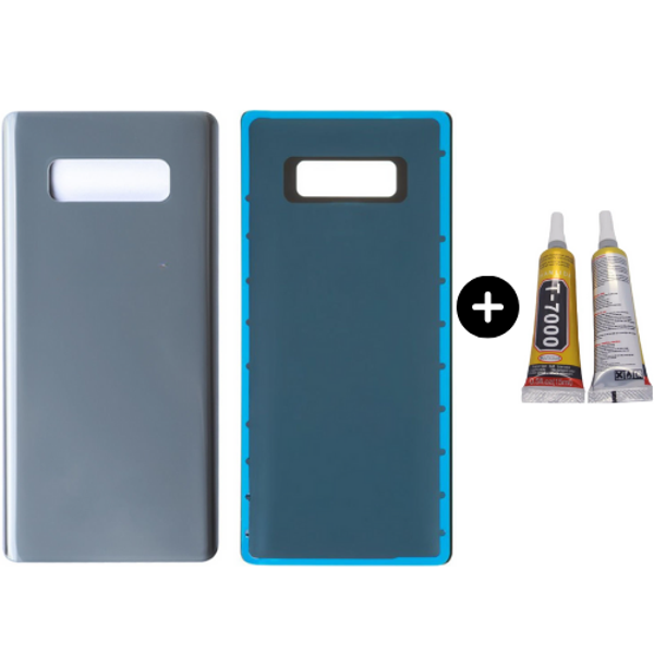 Samsung Galaxy Note 8 SM-N950F Uyumlu Arka Pil Kapağı Gri + B7000 - Image 1