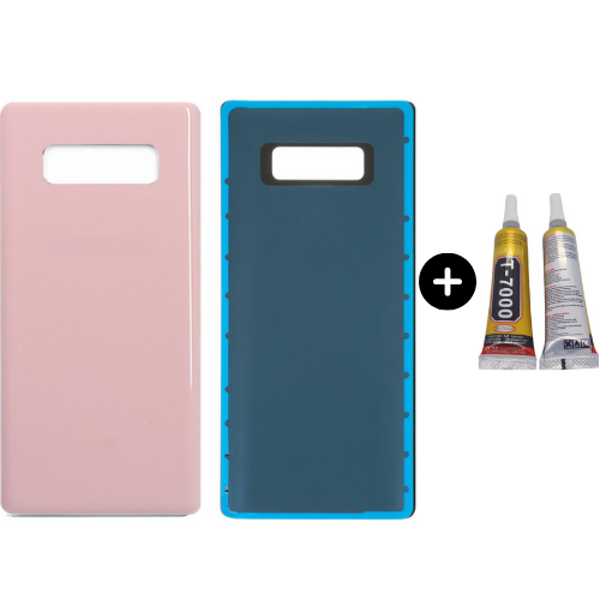 Samsung Galaxy Note 8 SM-N950F Uyumlu Arka Pil Kapağı Pembe + B7000 - Image 1