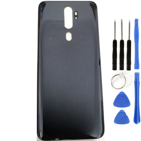 Oppo A9 2020 Uyumlu Arka Pil Kapağı Siyah + Tamir Seti - Image 1