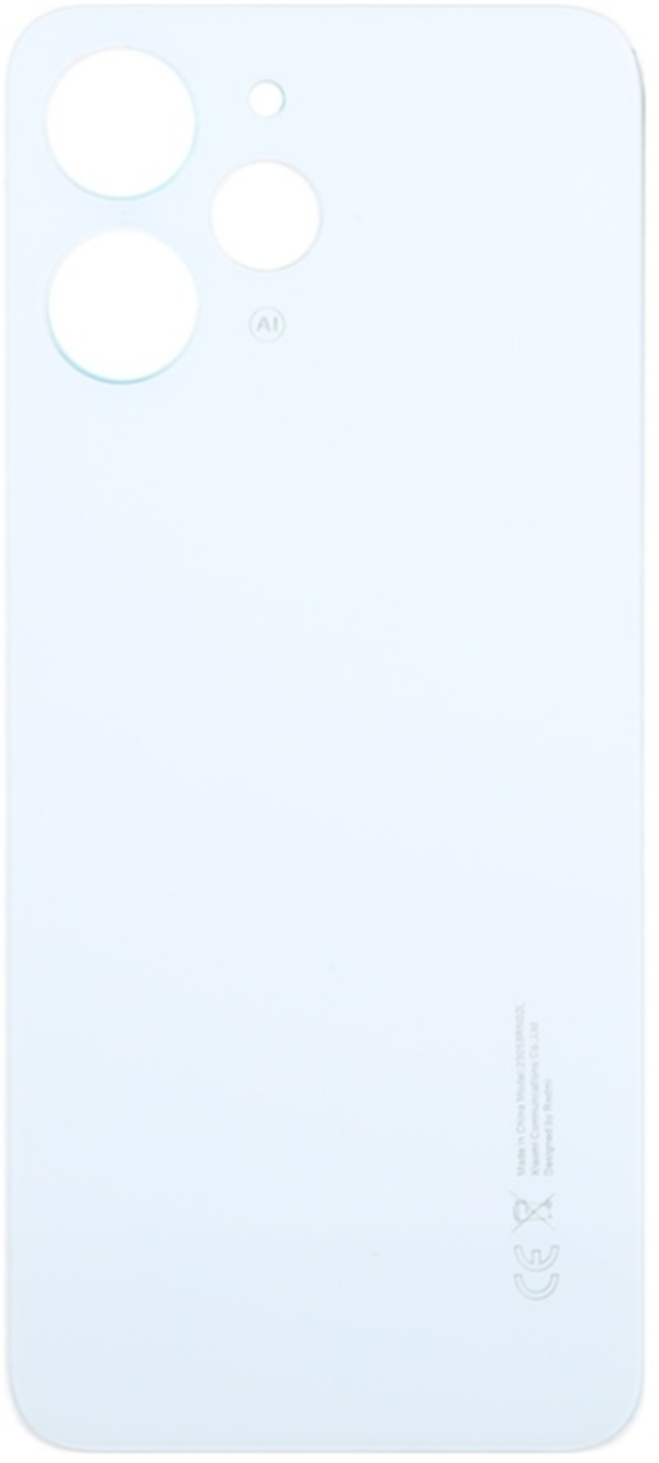 Redmi 12 Uyumlu Arka Pil Kapağı Beyaz - Image 1