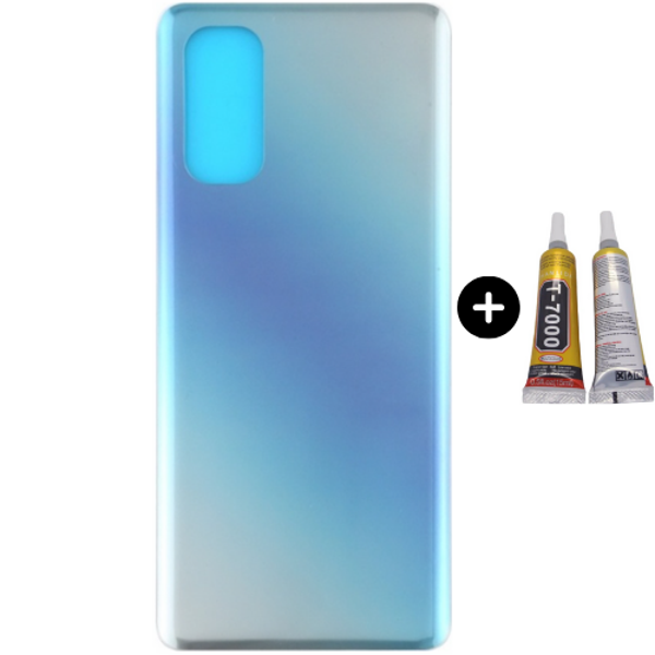 Oppo Reno 4 Pro 5G Uyumlu Arka Pil Kapağı Mavi + B7000 - Image 1