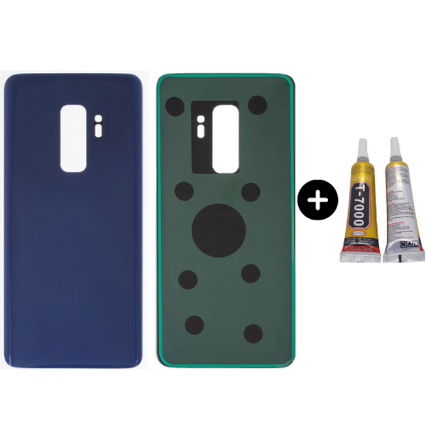 Samsung S9 Plus SM-G965 Uyumlu Arka Pil Kapağı Mavi + B7000 - Image 1