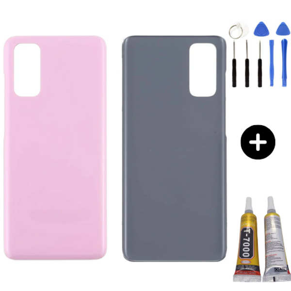 Samsung S20 SM-G981 Uyumlu Arka Pil Kapağı Pembe + Montaj Seti - Image 1
