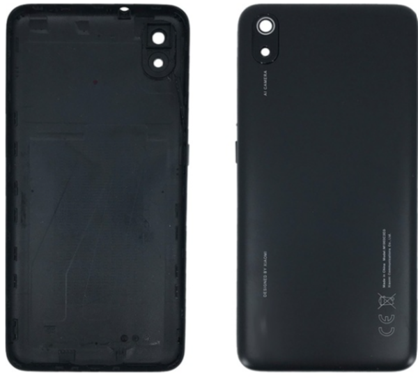 Redmi 7A Uyumlu Full Kasa Arka Pil Kapağı Siyah - Image 1