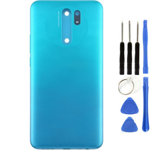 Redmi 9 Uyumlu Full Kasa Arka Pil Kapağı Yeşil + Tamir Seti - Image 1