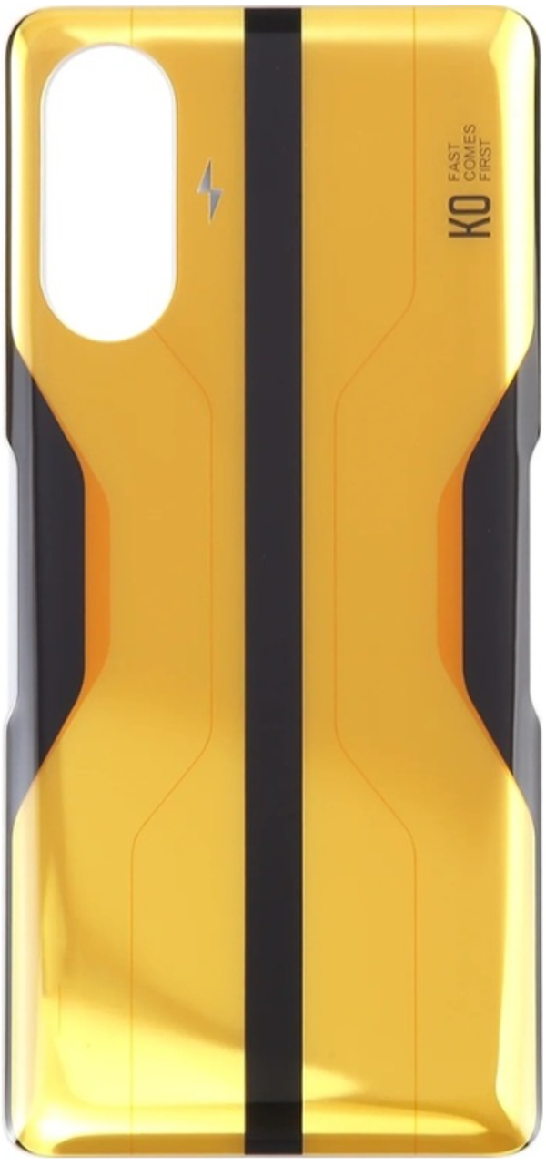 Redmi K40 Gaming Uyumlu Arka Pil Kapağı Gold - Image 1