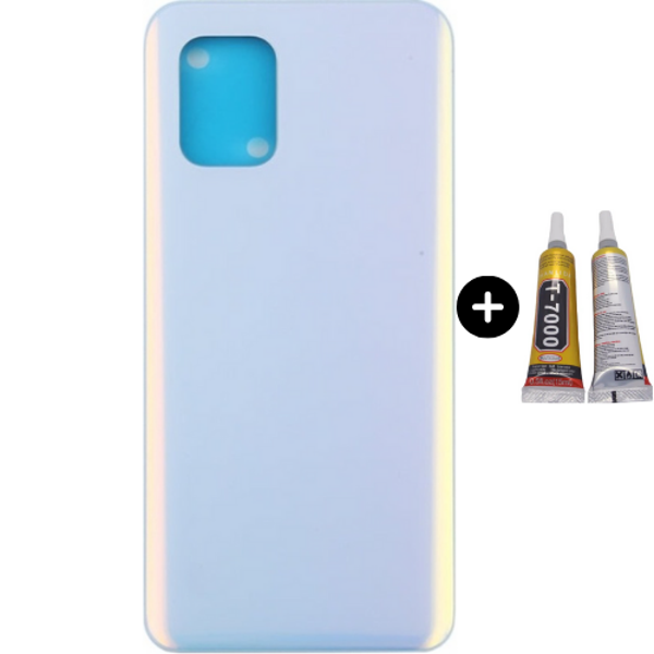 Xiaomi Mi 10 Lite 5G Uyumlu Arka Pil Kapağı Beyaz + B7000 - Image 1