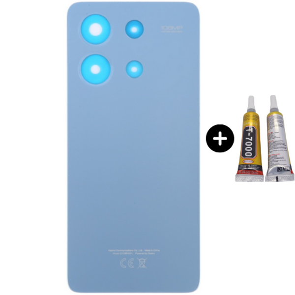 Redmi Note 13 Uyumlu Arka Pil Kapağı Mavi + B7000 - Image 1