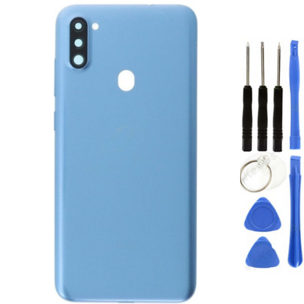 Samsung A11 SM-A115 Uyumlu Arka Pil Kapağı Mavi + Tamir Seti - Image 1