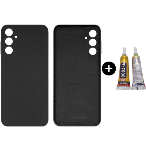Samsung A14 SM-A145F Uyumlu Arka Pil Kapağı Siyah + B7000 - Image 1