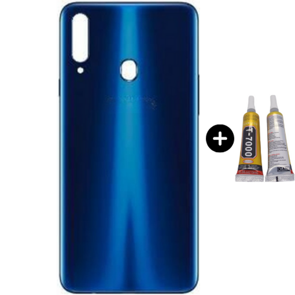 Samsung A20S SM-A207 Uyumlu Arka Pil Kapağı Mavi + B7000 - Image 1