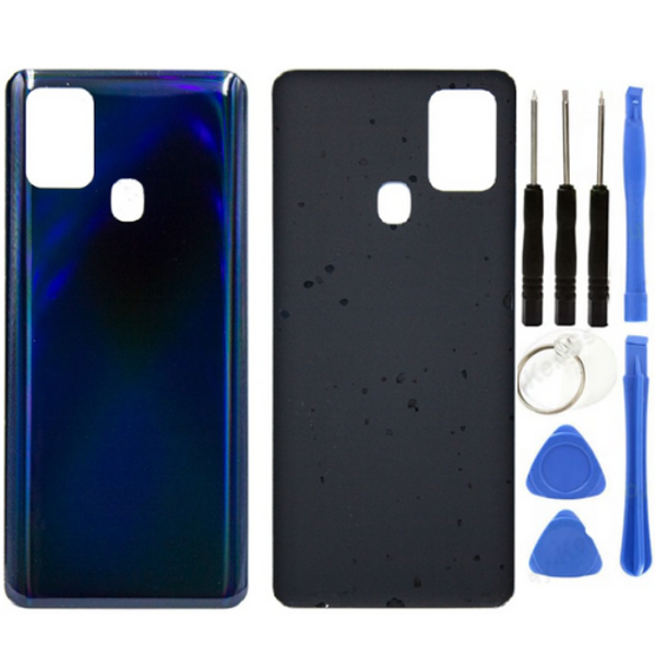 Samsung A21S SM-A217 Uyumlu Arka Pil Kapağı Mavi + Tamir Seti - Image 1