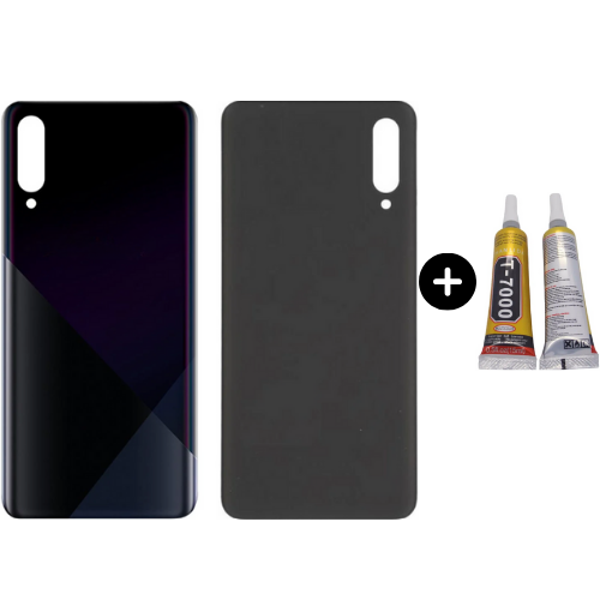 Samsung A30S SM-A307 Uyumlu Arka Pil Kapağı Siyah + B7000 - Image 1
