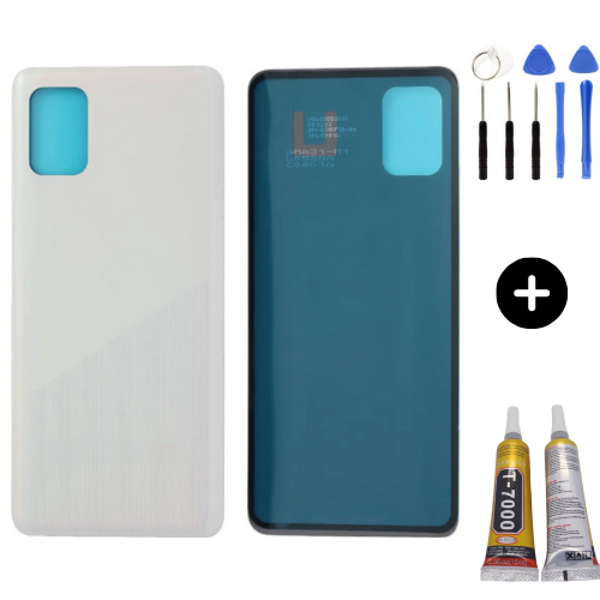 Samsung A31 SM-A315 Uyumlu Arka Pil Kapağı Beyaz + Montaj Seti - Image 1