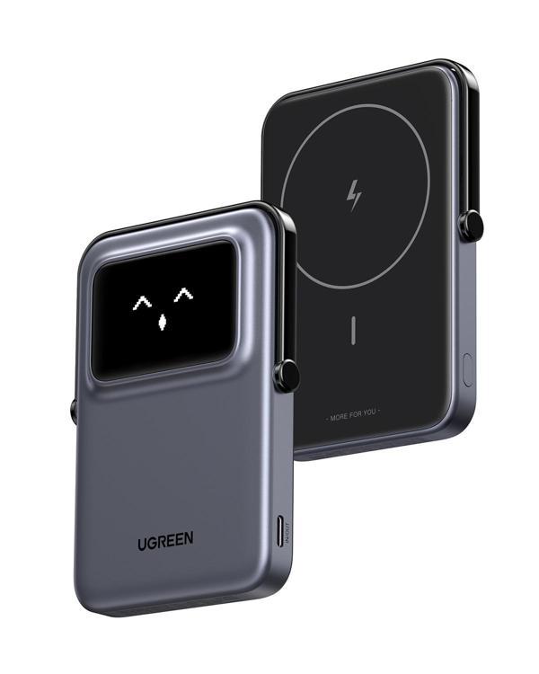 UGREEN Uno MagSafe Wireless 5.000 mAh 20W Hızlı Şarj Powerbank, Siyah, 35605B - Image 1