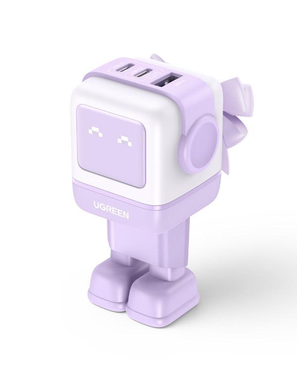 UGREEN Nexode Uno 65W Robot GaN Hızlı Şarj Cihazı, Mor, 35291 - Image 1