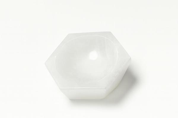 SELENİT DOĞAL KALP KASE 10 CM  - Image 1