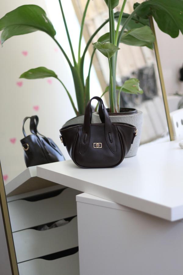 Acı Kahve Tutma Saplı Pouch El Çantası - Image 1
