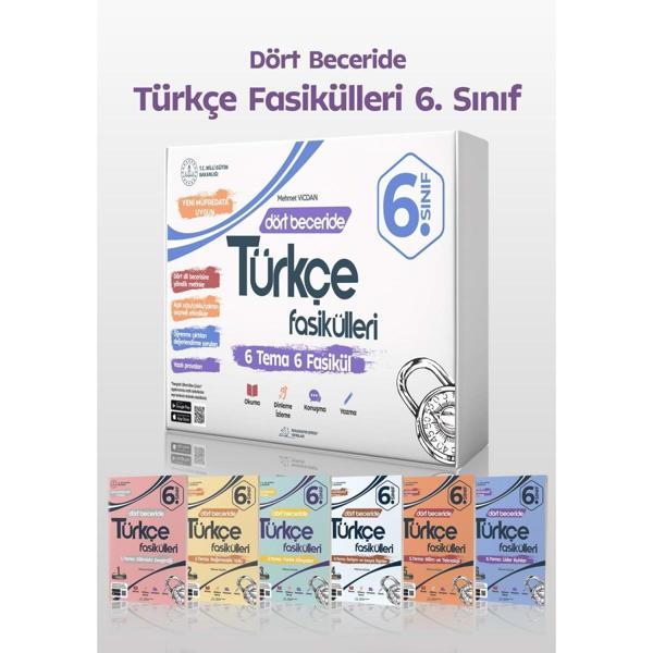 6. Sınıf Dört Beceride Türkçe Fasikülleri Paragrafın Şifresi Yayınları - Paragrafın Şifresi Yayınları - Image 1