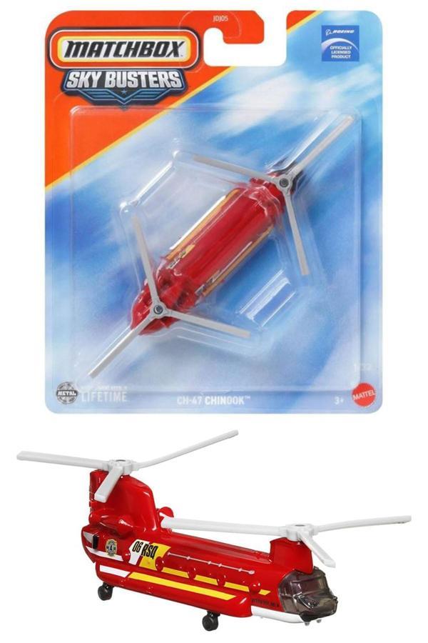 Matchbox Sky Busters - Boeing CH-47 Chinook (2025) Kırmızı - Image 1