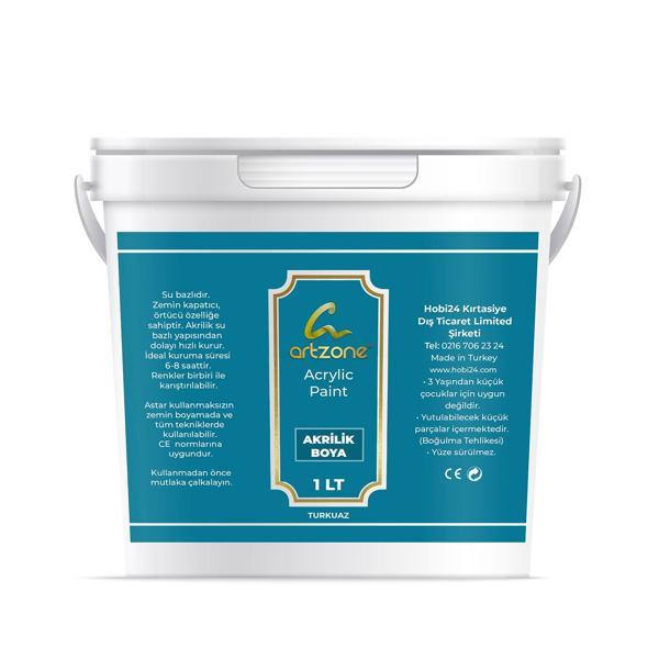 Artzone Akrilik Boya 1000ml - Turkuaz - Image 1