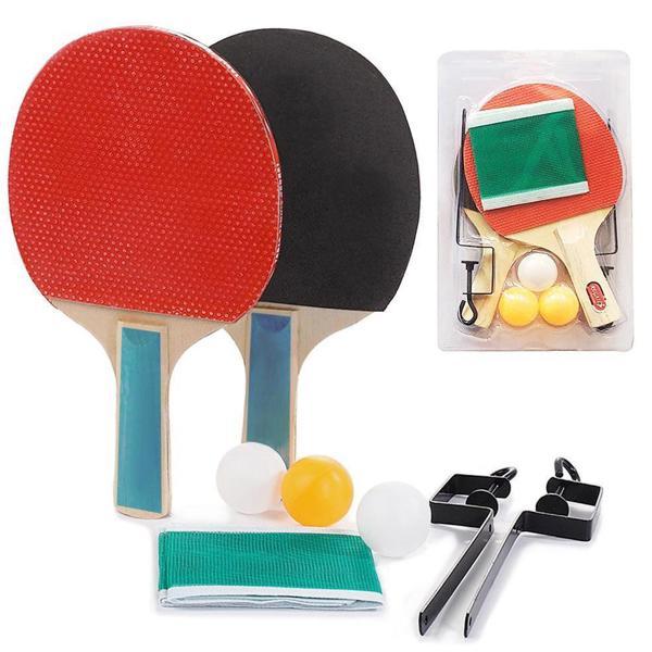 Masa Tenisi Raketi Seti 7 Parça Tenis Topu Fileli Set Başlangıç Seti - Image 1